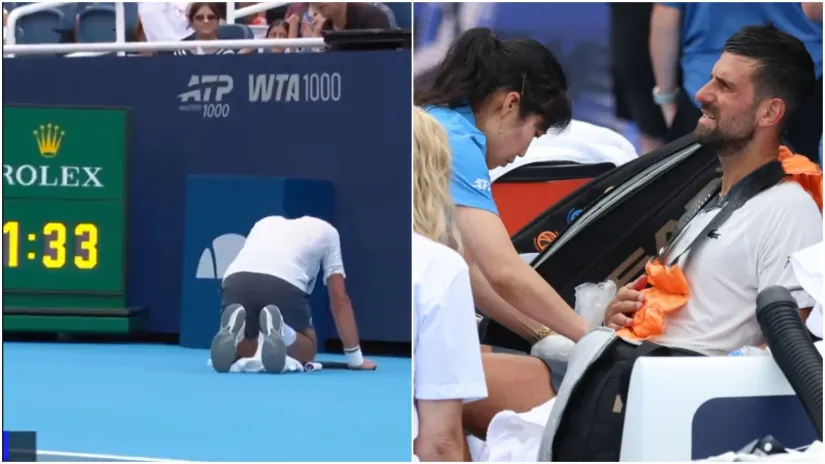Đoković klečao, jedva hodao i disao: Novak ponovo eliminisan na startu Mastersa