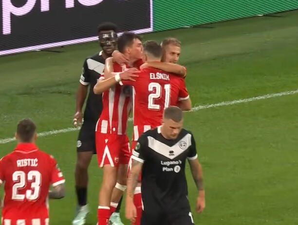 POGLEDAJTE KAKO JE ZVEZDA IZJEDNAČILA PROTIV LUGANA! Sjajna akcija, pa Elšnik kroz noge! VIDEO