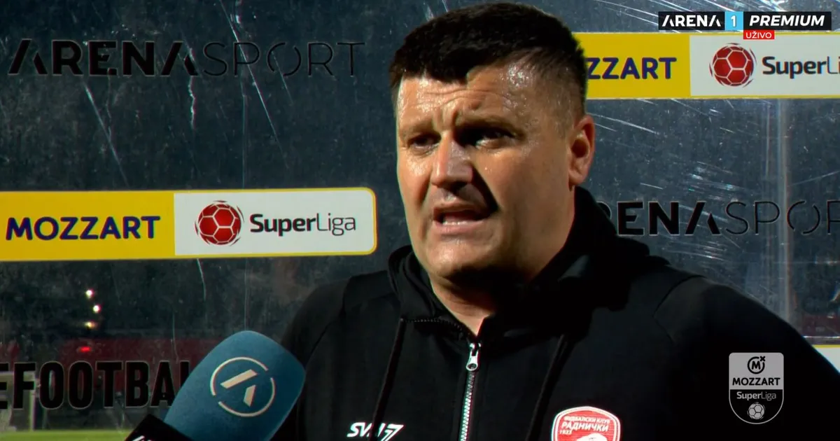 Dudić posle poraza od Zvezde: "Rezultat nije realan, ali bolje i jednom 3:0, nego tri puta po 1:0..."