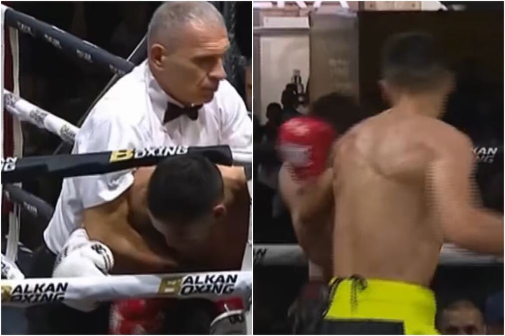 SUDIJA JEDVA USPEO DA PREKINE BORBU I SPASI BOKSERA! Spektakl u Tutinu prerastao u "maltretiranje" borca