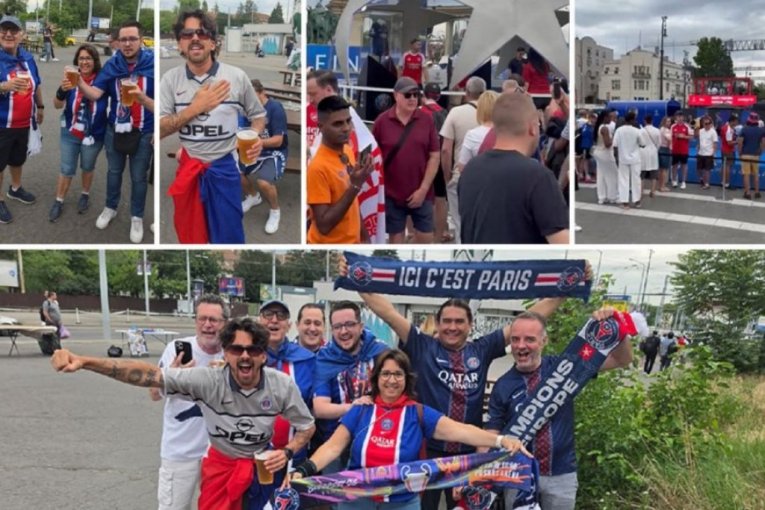 SPORTISSIMO U FAN ZONI PRED FINALE LŠ: Evo šta rade navijači PSŽ i Arsenala, imaju istu strast (VIDEO)