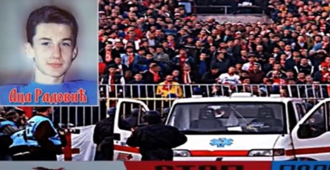 UŽAS KOJI SE NE ZABORAVLJA - RADOVIĆ UBIJEN NA TRIBINI USRED VEČITOG DERBIJA! Saša Ilić dao gol, rakete poletele sa juga ka severu i pogodile Acu u vrat!