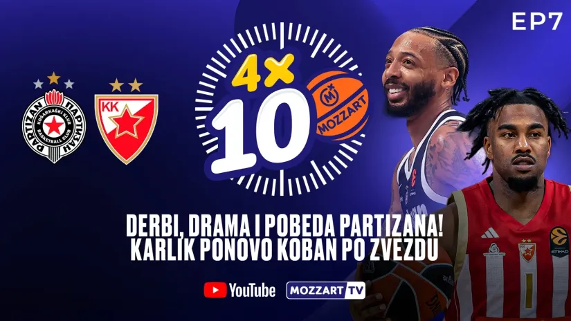 Novi "4x10: Derbi, drama i pobeda Partizana! Karlik ponovo koban po Zvezdu, Navarove odluke za čuđenje