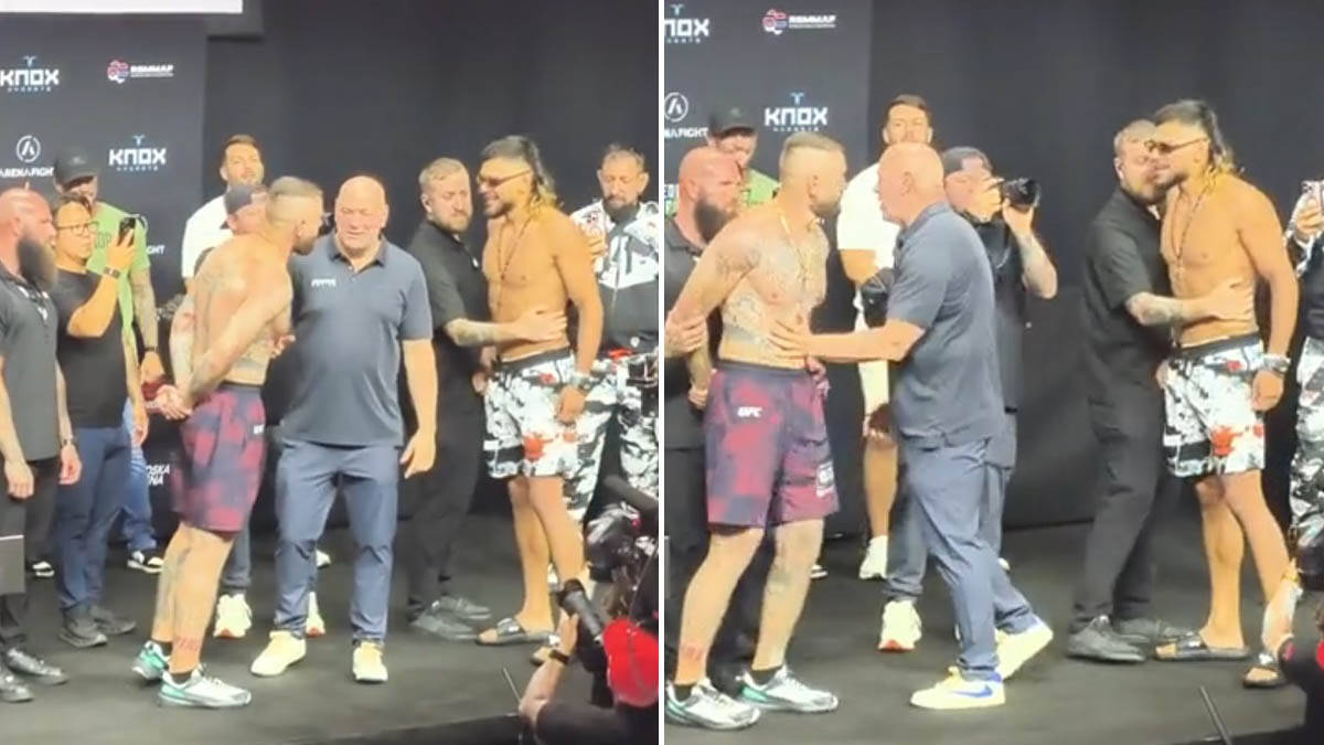 Umalo tuča pred UFC spektakl u Beogradu: Vlasto napravio haos na merenju, sklanjali ga od Amerikanca