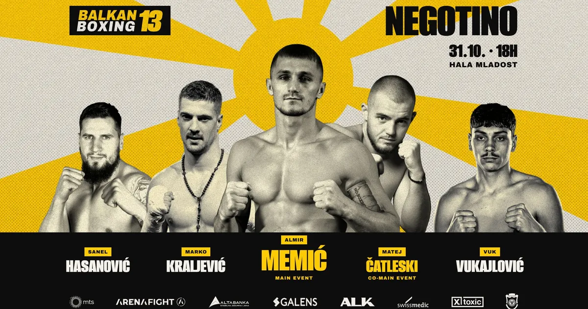 Počela prodaja karata za Balkan Boxing 13: Ovo su cene za borbe Memića, Hasanovića, Čatleskog...