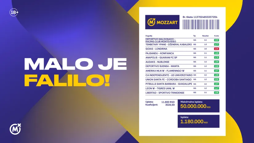Maksimala visila u vazduhu! Čekao 50.000.000 dinara, a teši se sa 10.000 evra zbog jednog gola
