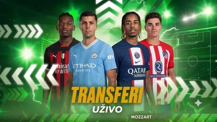 TRANSFERI UŽIVO (ponedeljak, 10. avgust)