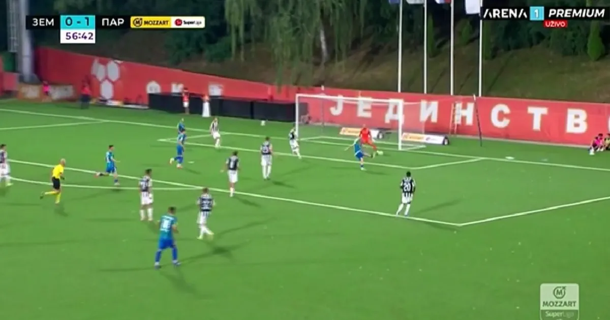 "Hladan tuš" za Partizan, pogledajte prvi gol Zemuna posle povratka u Superligu