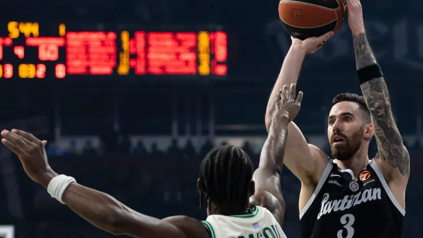 Ne može se bez šuta na aždaje Evrolige! Vildoza na 0/9, Partizan na 7/46