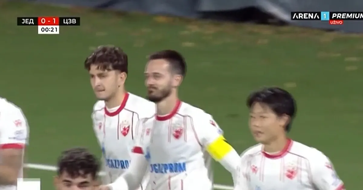 Pogledajte kako je Zvezda postigla najbrži gol ikada u Kupu Srbije za samo 13 sekundi!