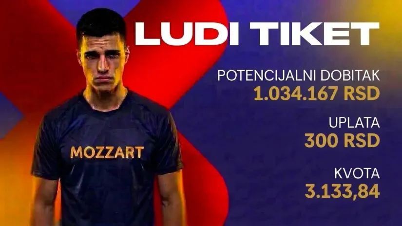 LUDI TIKET (-), sreda, 1.034.167 dinara: Od Bugara vajde nema