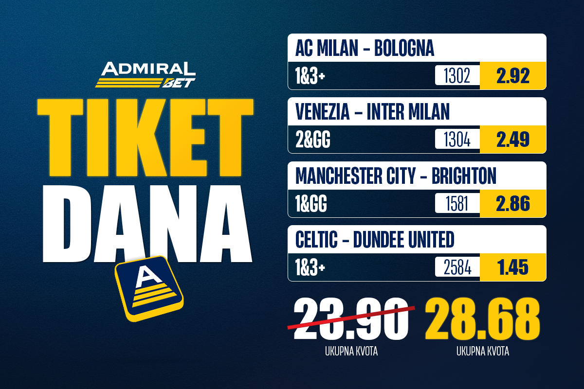 Tiket dana juče prošao, hoćemo reprizu!
