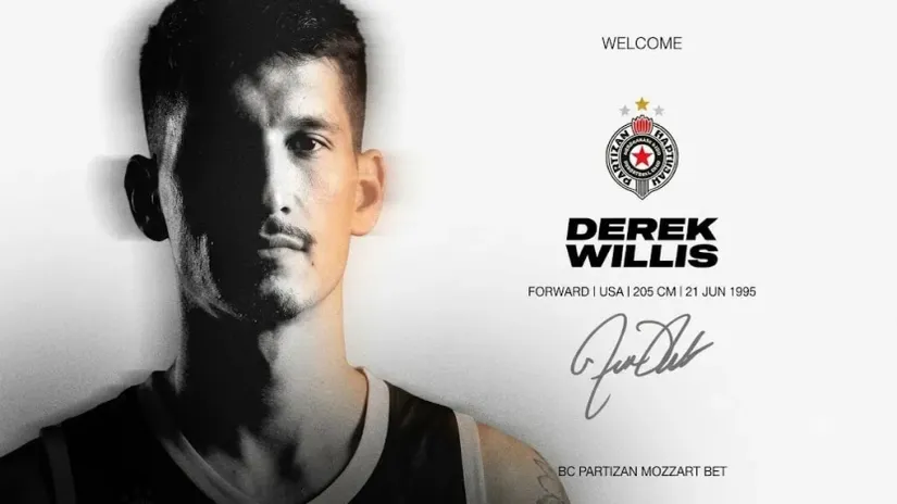 Novi potpis za Parni valjak: Derek Vilis u Partizan Mozzart Betu