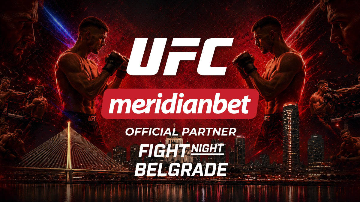 PIŠE SE ISTORIJA U ARENI: Meridianbet zvanični sponzor UFC Fight Night Belgrade!