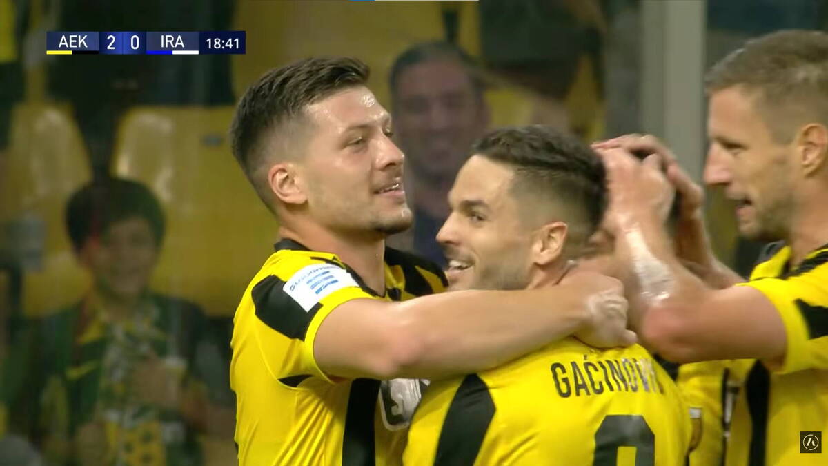 Luka Jović je noćna mora za odbrane u Grčkoj: Srpski AEK spektakularno počeo odbranu titule