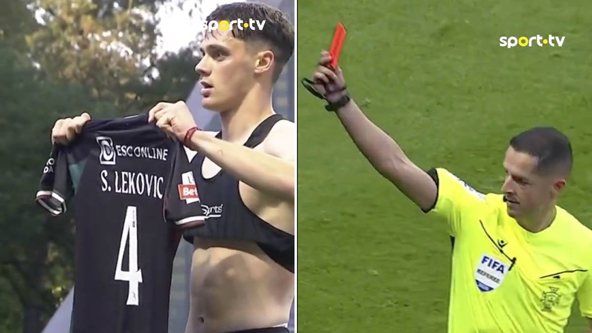 Zaboravljeni štoper Zvezde je heroj u Portugalu: Sačuvao tim u ligi i šmekerskim crvenim kartonom stavio tačku