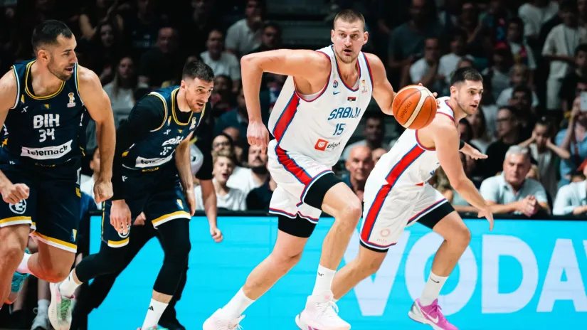 Pun Pionir uživao u tripl-dablu Jokića i bravurama Jovića: Moćna Srbija razbila Bosnu