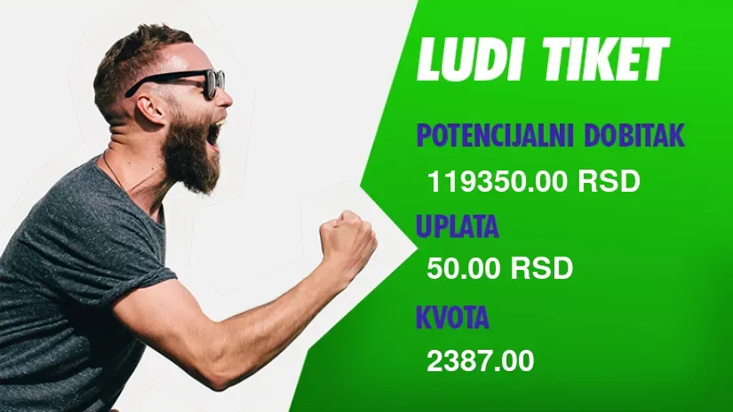 LUDI TIKET, petak, 119.350 dinara: Ovo je nuklearna bomba!