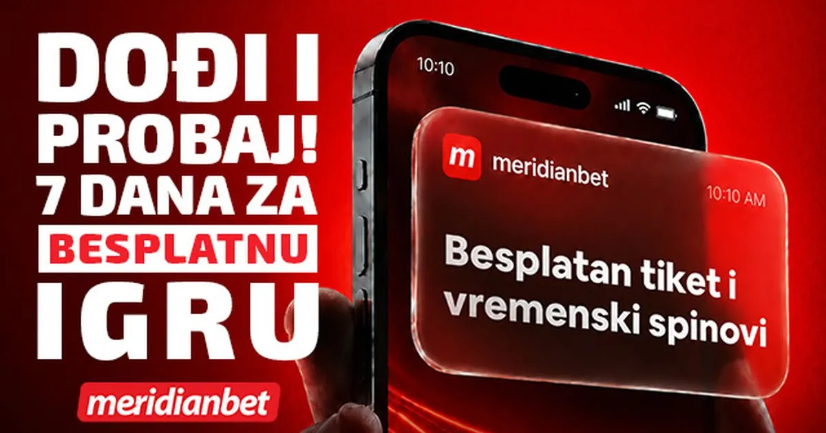 STIGAO JE NOVI BONUS DOBRODOŠLICE: Ne biraj između sporta i slota Meridianbet donosi najbolje od oba sveta!