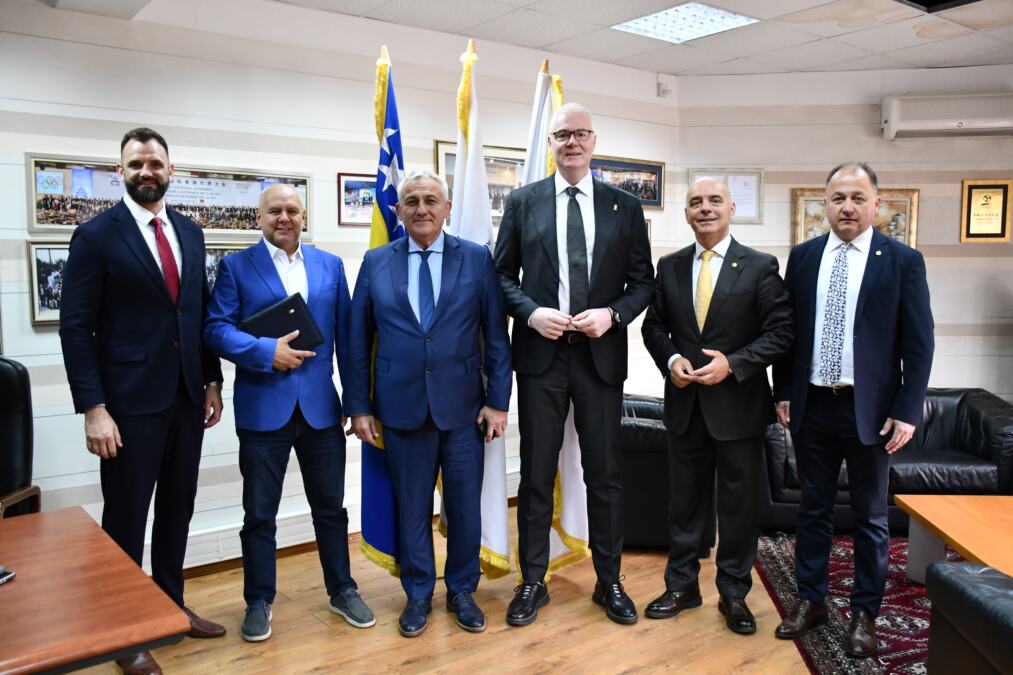 SRDAČAN SUSRET: Tomašević i Bojović u poseti Olimpijskom komitetu Bosne i Hercegovine