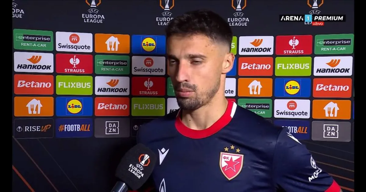 Rade Krunić nakon poraza Zvezde u Luganu: "Iskreno, nisam pametan"