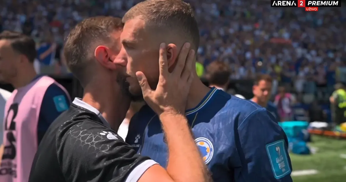 Edin Džeko potpuno odlepio! Umesto da slavi, hteo da bije trenera BiH, i to nakon što ga poljubio!