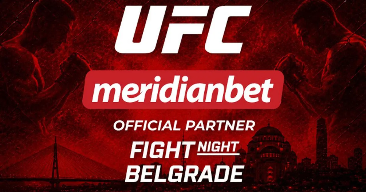 PIŠE SE ISTORIJA U ARENI: Meridianbet zvanični sponzor UFC Fight Night Belgrade!