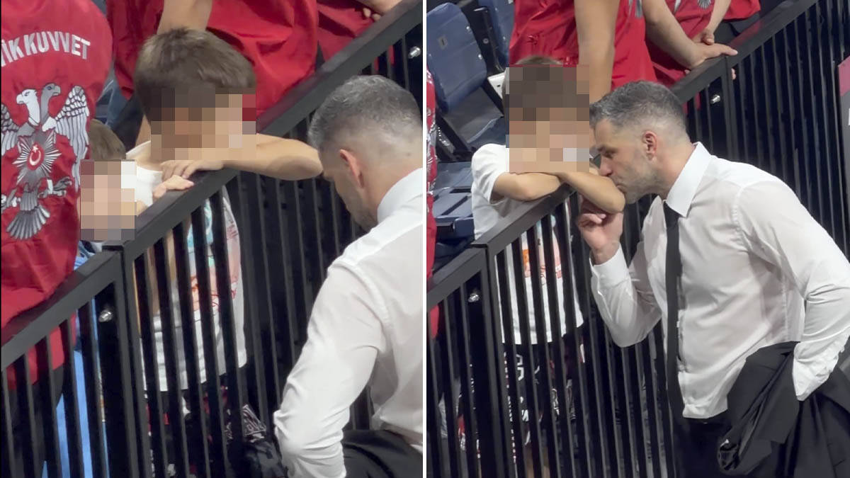 Kakva scena u Istanbulu: Dušan Alimpijević teši sinove posle poraza od Fenera