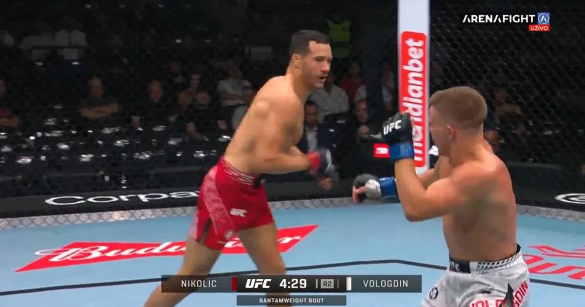 Borislav Nikolić brutalno prebio Rusa na UFC u Beogradu: Vologdin bio krvav, ostao da "spava" posle borbe