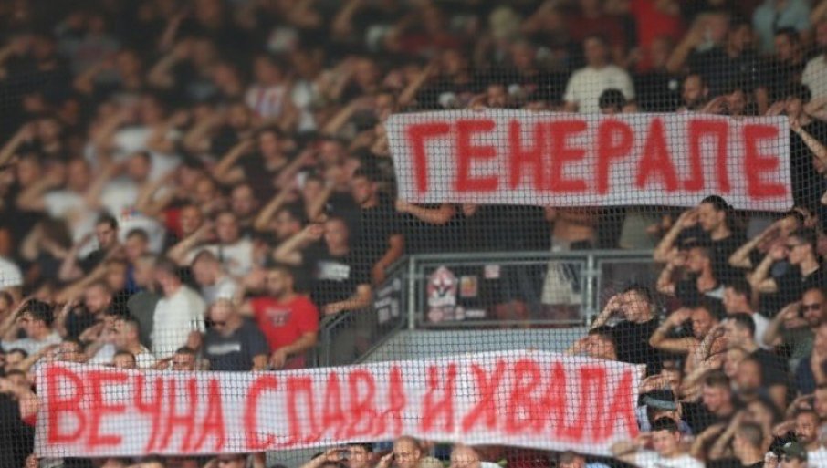 Novo brukanje UEFA! Pokrenut postupak protiv Zvezde, sve zbog transparenta podrške Ratku Mladiću!