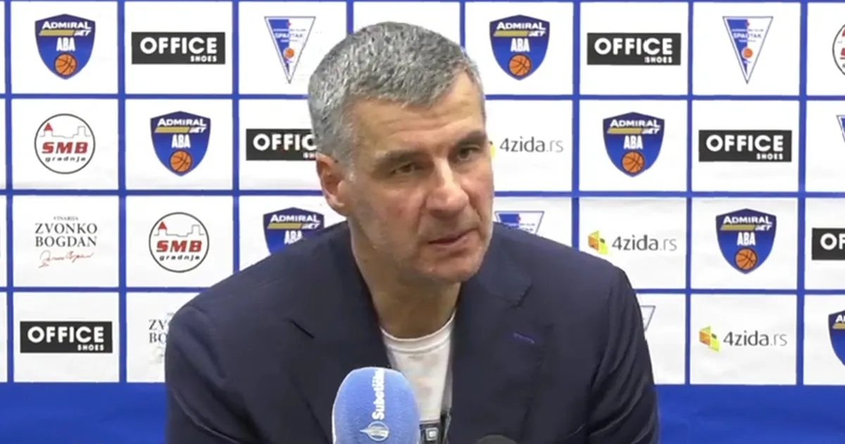 Trener Spartaka zagrmeo na sudije posle poraza od Partizana: "Kada će ABA liga da reaguje?"