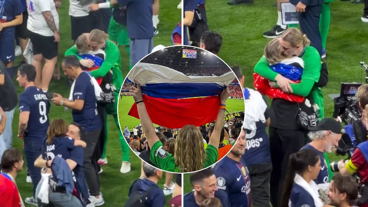 Ko kaže da nema ruskih zastava na utakmicama? Žena golmana PSŽ-a napravila improvizaciju koja je obišla svet