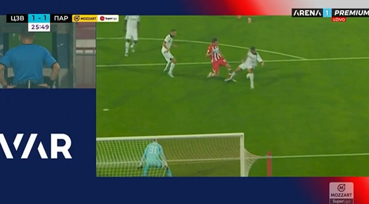 PENAL ZA CRVENU ZVEZDU U DERBIJU! Procenite sami? VAR je rekao svoje! U Partizanu besni! (VIDEO)