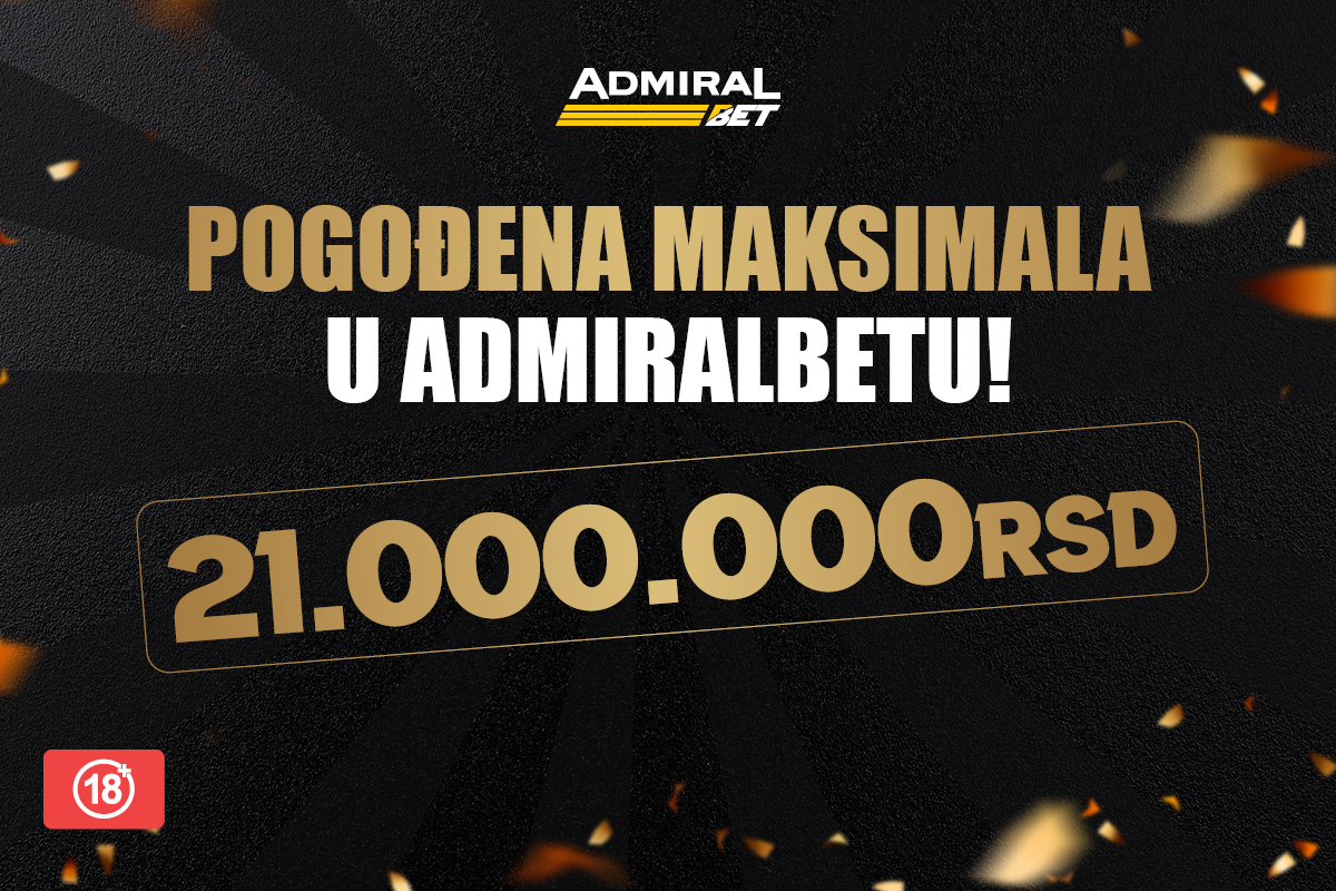 Nije šala, u AdmiralBetu maksimala!