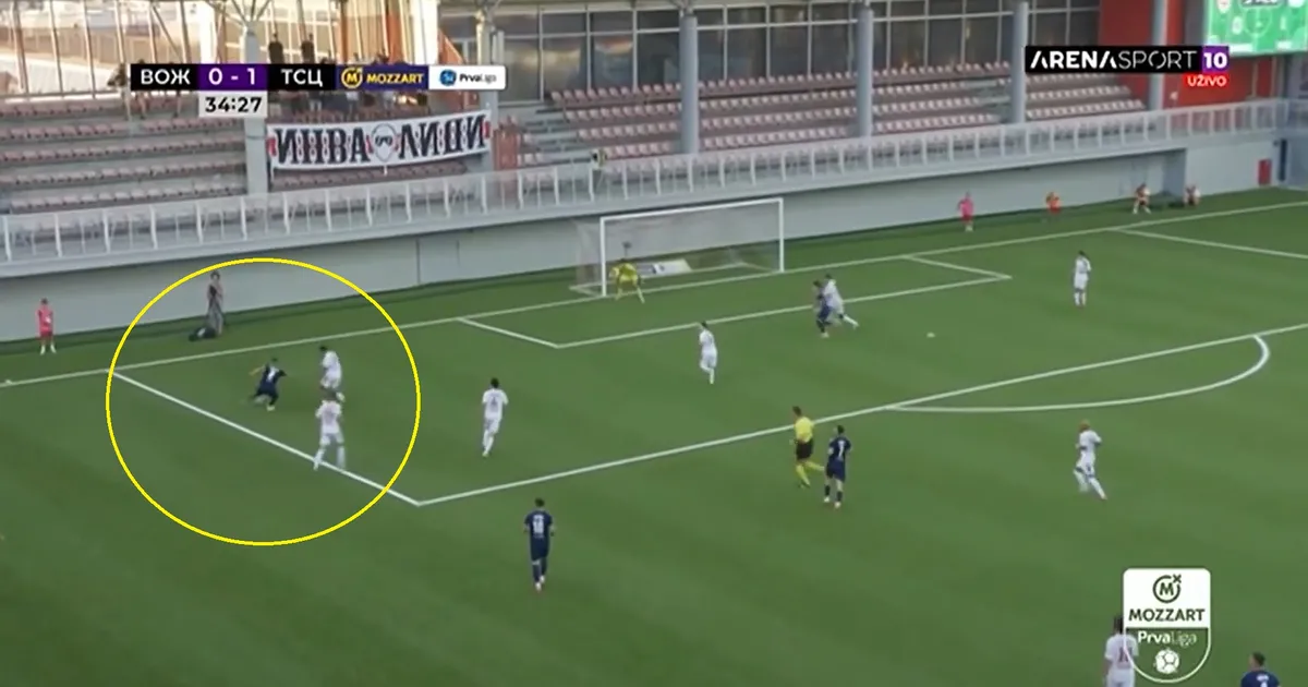 Magija na fudbalskoj utakmici u Srbiji: Fudbaler TSC-a postigao gol skoro iz mrtvog ugla, pogodak za TV špice