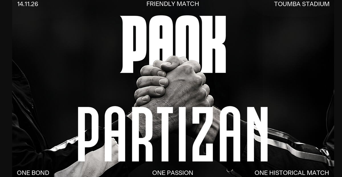 SPREMA SE SPEKTAKL! Partizan i PAOK igraju u čast 100 godina kluba iz Soluna