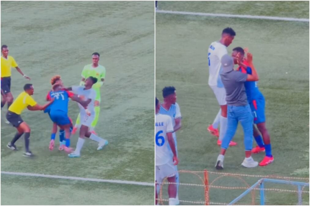 POSLE DUELA STALI U GARD I KRENULI DA SE PESNIČE! Brutalna tuča dvojice fudbalera usred utakmice! Jedva ih razdvojili, a tek onda je nastao haos
