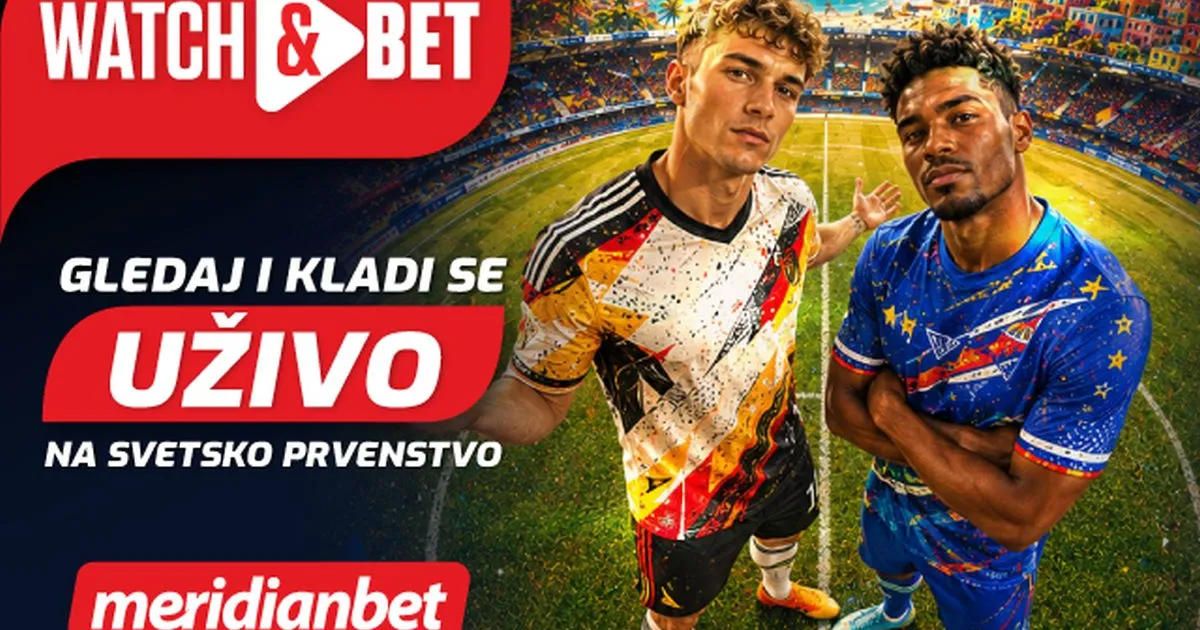 Gledaj Svetsko prvenstvo i kladi se uživo bez propuštenog trenutka SAMO U MERIDIANU!