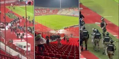 Policija sprečila masovnu tuču na "Marakani"! Navijači Zvezde napali Pazarce (VIDEO)