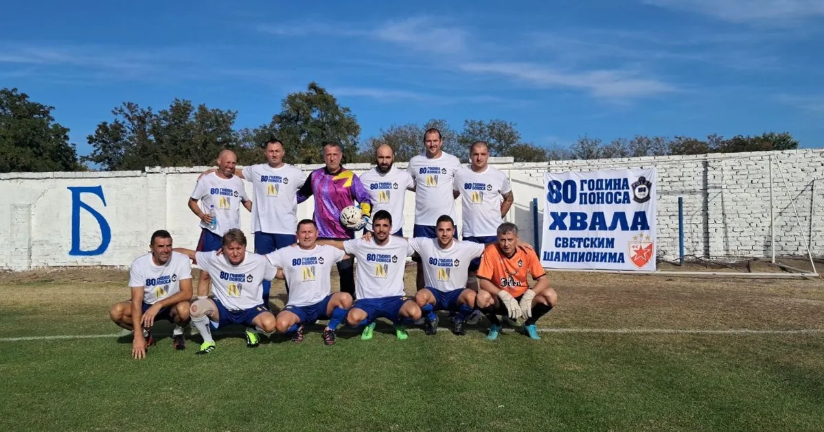 VETERANI CRVENE ZVEZDE UVELIČALI 80 GODINA FK POLET NAKOVO: Zdravko Borovnica spojio 2 kluba za krunu karijere