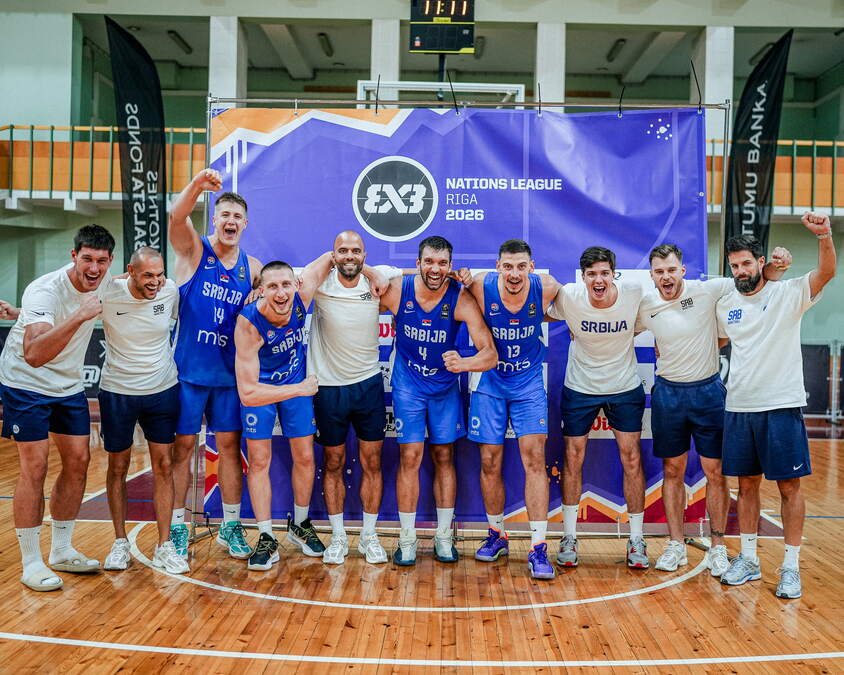 SRBIJA NASTAVLJA DA DOMINIRA! Basketaši ponovo osvojili prvo mesto u Rigi!