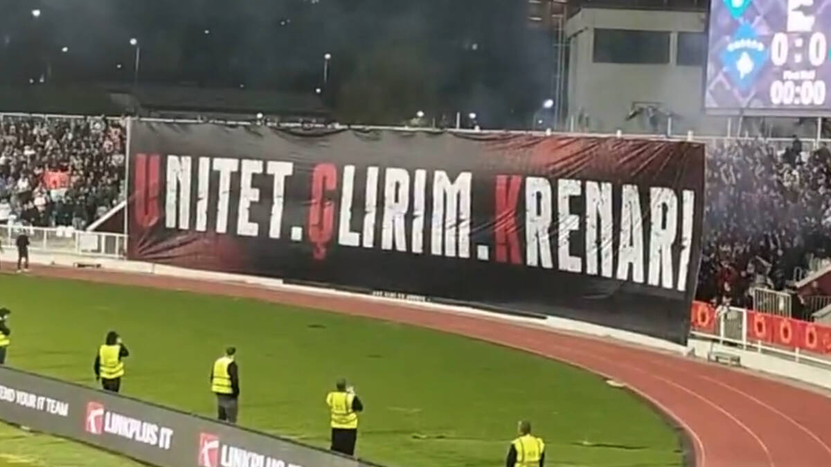 Koreografija "UČK" i klicanje zločincima u Prištini: Šta će UEFA reći na divljanje Albanaca u Ligi nacija?