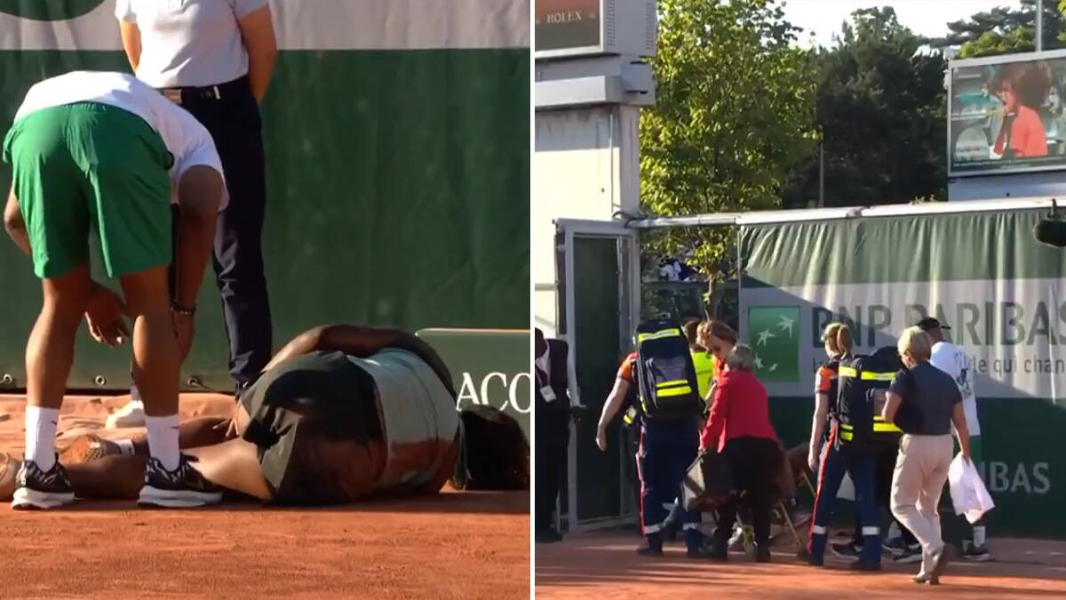 Pala na zemlju i počela da vrišti: Na nosilima je izneli sa Rolan Garosa, isplivao uznemirujući snimak