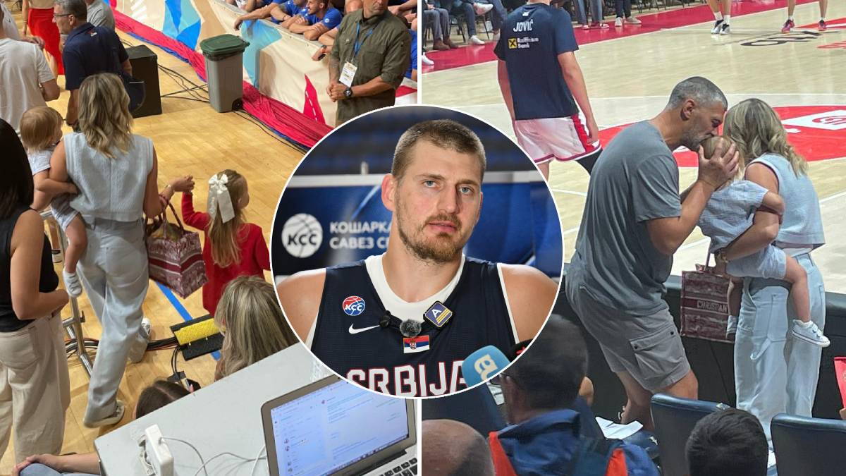 Jokić ima vatrenu podršku u Pioniru: Ognjena i Ignjat iz prvog reda bodre tatu