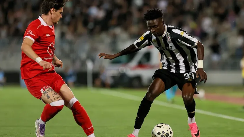 POLUVREME: Partizan - Una Štrasen 2:0