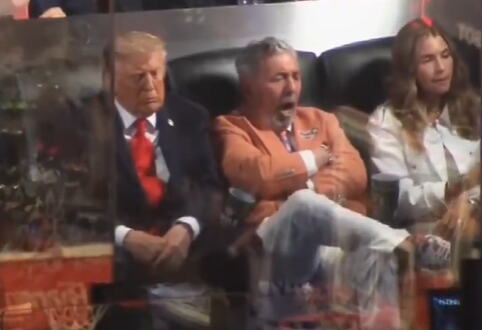 TRAMP ZASPAO NA NBA FINALU?! Snimak iz Medisona zapalio mreže predsednik Amerike postao glavna tema večeri! (VIDEO)