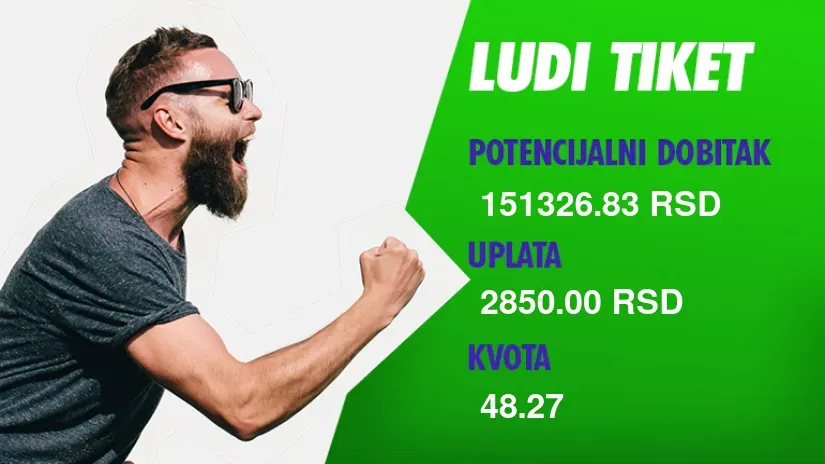 LUDI TIKET, nedelja, 137.569 dinara: Ima neko ko je uzeo novac na Zemun Partizan