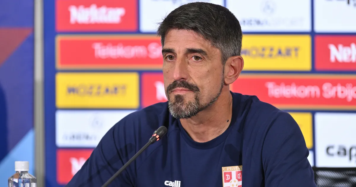 Veljko Paunović se obraća pred početak Lige nacija