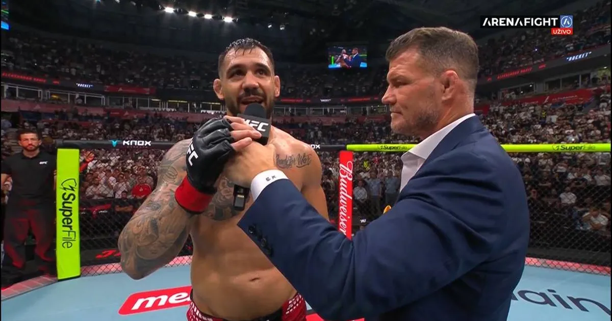 Rakić pobedio na UFC u Beogradu, digao Arenu na noge i poslao moćnu poruku: "Živela Srbija, slava Bogu"