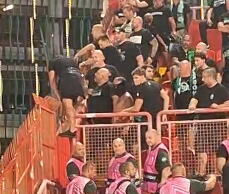 HAOS NA TRIBINAMA "KARAĐORĐA" Ogromne tenzije među navijačima Vojvodine i Ferencvaroša